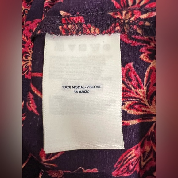 Land’s End NWT tropical floral cinch waist swim beach cover up size large - Picture 9 of 10